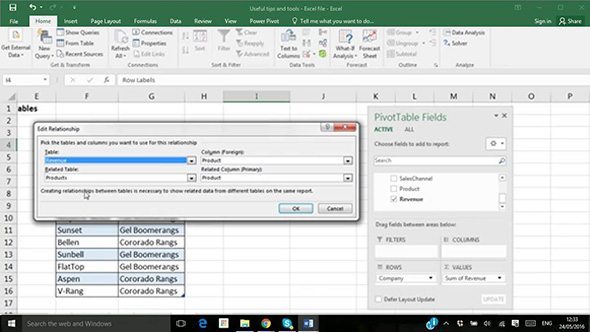 Build Pivot Tables